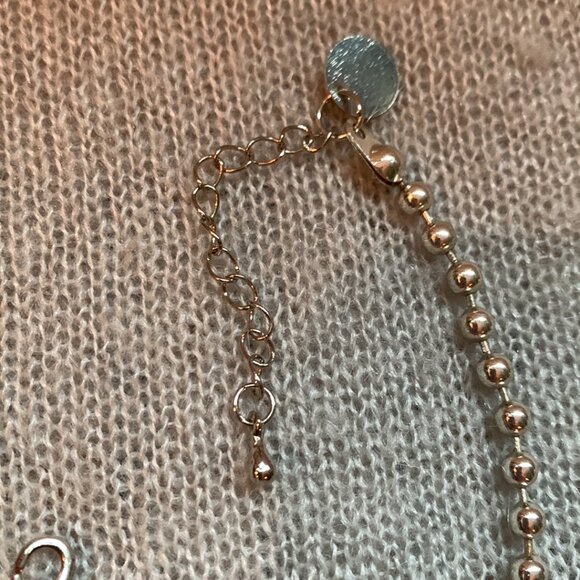 2x32$ ❄️👸👑 Trio Necklace Bracelet & Earrings - silver tone skull & bead chain - Picture 7 of 13